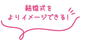 結婚式をよりイメージできる！
