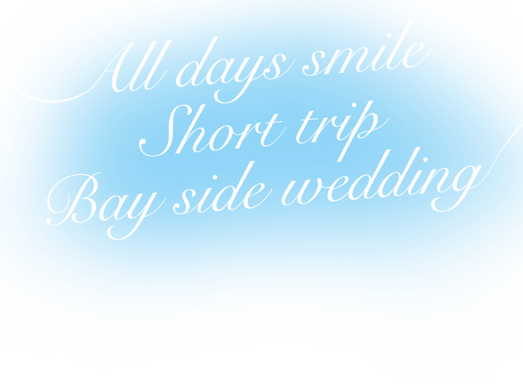 All days smile,Short trip Bay side wedding