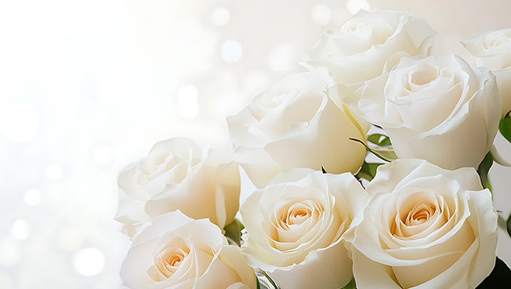 プロポーズ　白いバラ