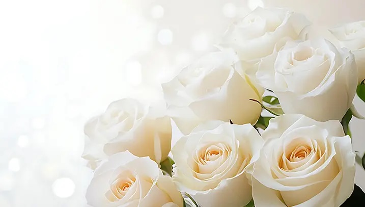 プロポーズ　白いバラ