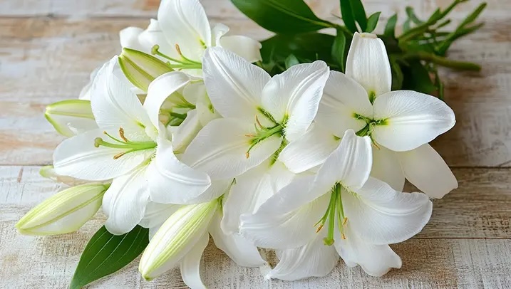 プロポーズ　ユリの花