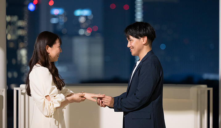 ふたりのプロポーズエピソード #10　横浜・みなとみらいの夜景を独占する贅沢を